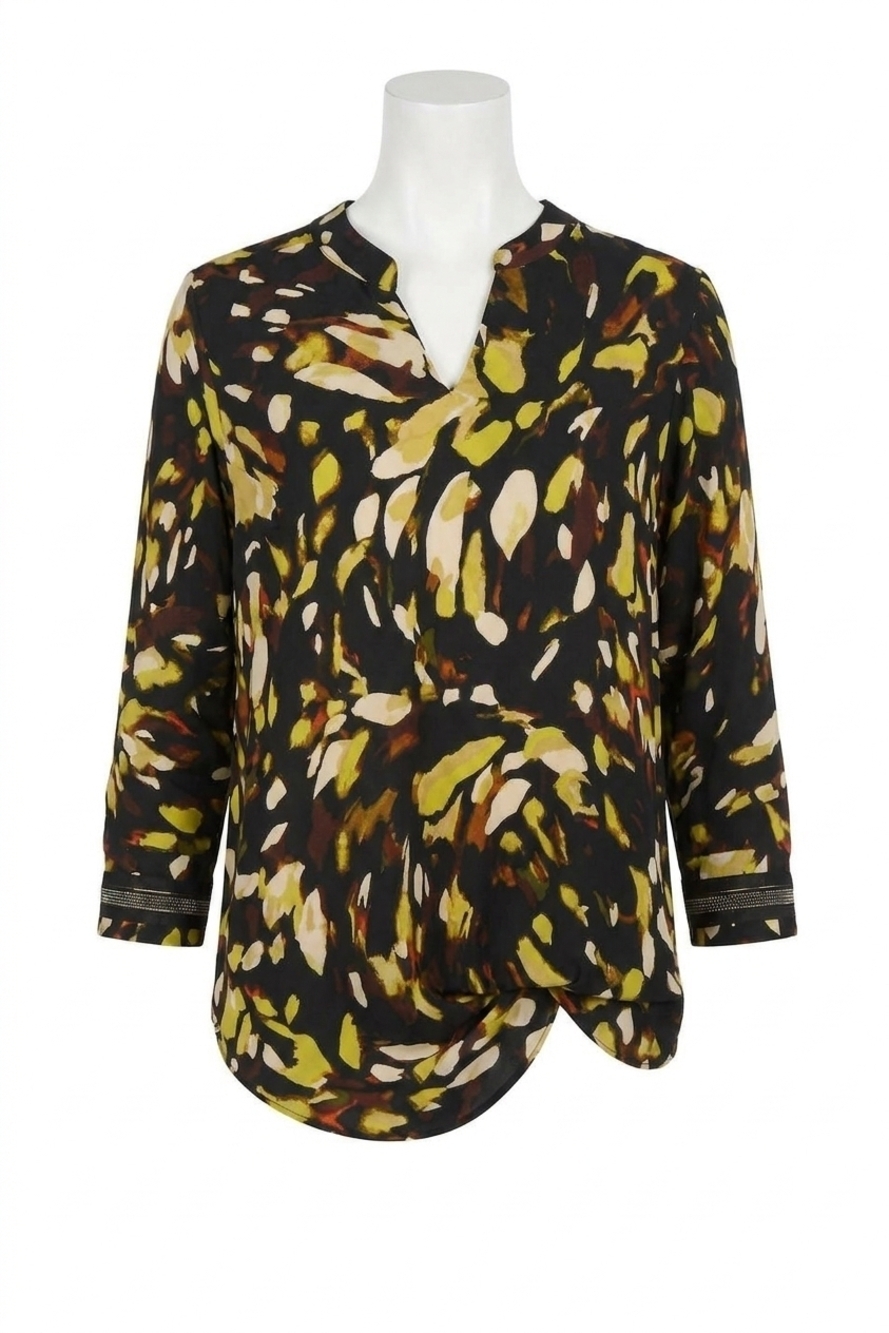 NEW JOSEPH RIBKOFF animal print long sleeve top